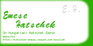 emese hatschek business card